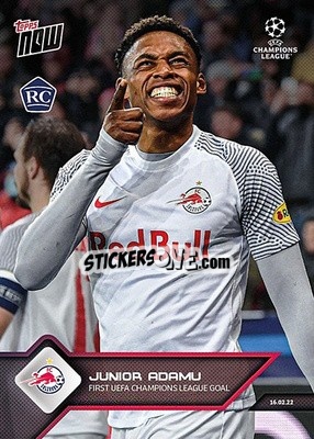 Sticker Junior Adamu - NOW UEFA Champions League 2021-2022 - Topps