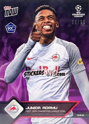 Sticker Junior Adamu - NOW UEFA Champions League 2021-2022 n. 110p - Topps