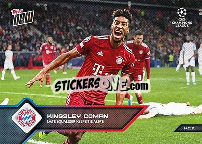 Sticker Kingsley Coman - NOW UEFA Champions League 2021-2022 n. 111 - Topps