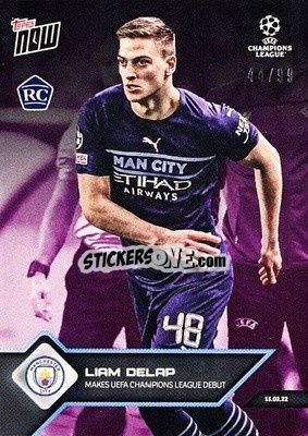 Sticker Liam Delap - NOW UEFA Champions League 2021-2022 n. 107p - Topps