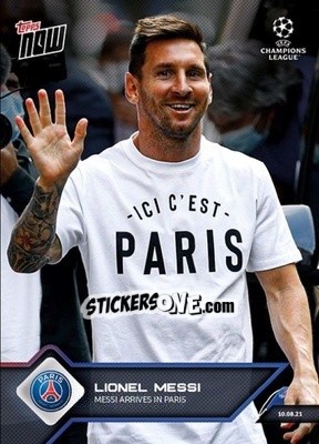 Sticker Lionel Messi - NOW UEFA Champions League 2021-2022 n. 11 - Topps