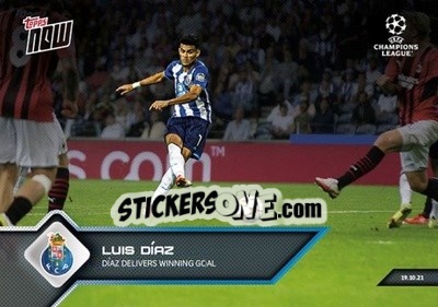 Sticker Luis Diaz - NOW UEFA Champions League 2021-2022 n. 51 - Topps