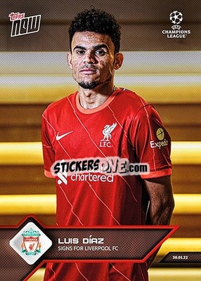 Sticker Luis Diaz - NOW UEFA Champions League 2021-2022 - Topps