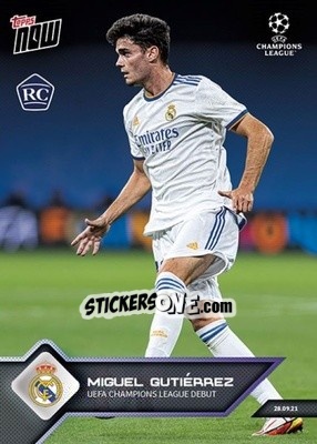 Sticker Miguel Gutierrez - NOW UEFA Champions League 2021-2022 n. 35 - Topps