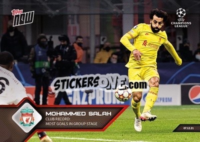 Sticker Mohamed Salah - NOW UEFA Champions League 2021-2022 n. 88 - Topps