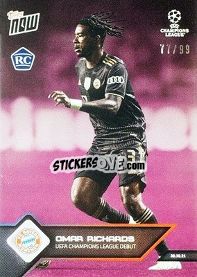 Sticker Omar Richards - NOW UEFA Champions League 2021-2022 - Topps