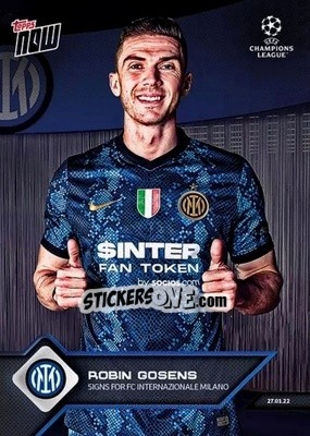 Figurina Robin Gosens - NOW UEFA Champions League 2021-2022 - Topps