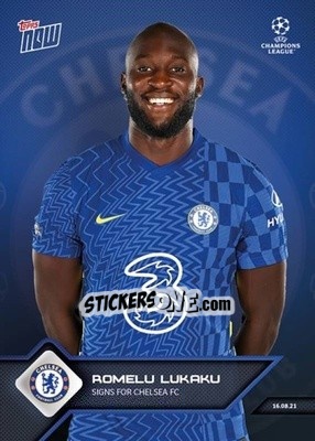 Sticker Romelu Lukaku - NOW UEFA Champions League 2021-2022 n. 5 - Topps
