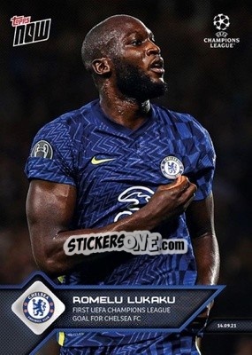 Cromo Romelu Lukaku - NOW UEFA Champions League 2021-2022 - Topps