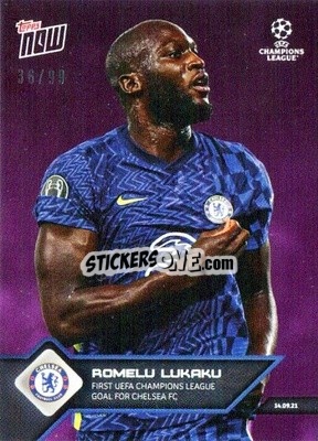 Sticker Romelu Lukaku - NOW UEFA Champions League 2021-2022 n. 20p - Topps
