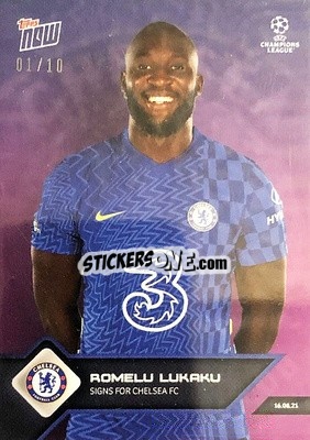 Sticker Romelu Lukaku - NOW UEFA Champions League 2021-2022 n. 5r - Topps