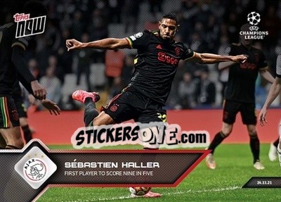 Sticker Sebastien Haller - NOW UEFA Champions League 2021-2022 - Topps