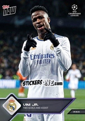 Sticker Vinicius Jr - NOW UEFA Champions League 2021-2022 n. 46 - Topps