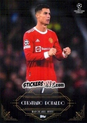 Sticker Cristiano Ronaldo - UEFA Champions League Deco 2021-2022 n. 158 - Topps