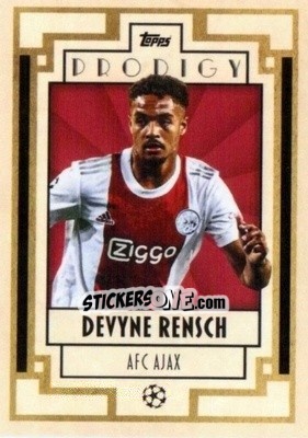Sticker Devyne Rensch - UEFA Champions League Deco 2021-2022 n. 124 - Topps
