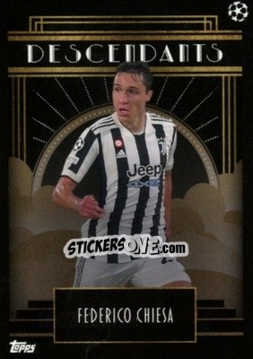 Sticker Federico Chiesa - UEFA Champions League Deco 2021-2022 n. 113 - Topps