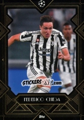 Sticker Federico Chiesa - UEFA Champions League Deco 2021-2022 n. 12 - Topps