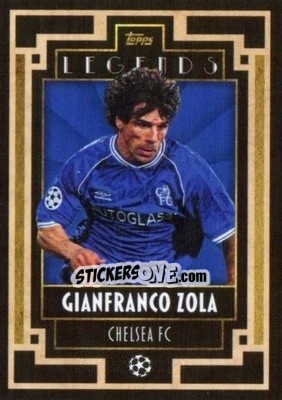 Sticker Gianfranco Zola - UEFA Champions League Deco 2021-2022 n. 85 - Topps