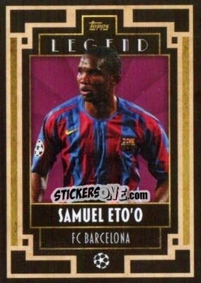 Sticker Samuel Eto'o - UEFA Champions League Deco 2021-2022 n. 100 - Topps