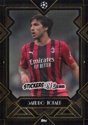 Sticker Sandro Tonali - UEFA Champions League Deco 2021-2022 - Topps