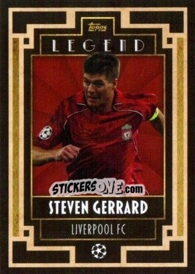 Sticker Steven Gerrard - UEFA Champions League Deco 2021-2022 n. 101 - Topps