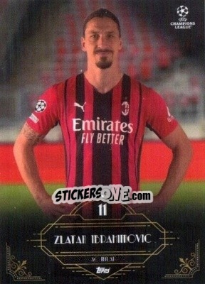 Sticker Zlatan Ibrahimovic - UEFA Champions League Deco 2021-2022 n. 167 - Topps