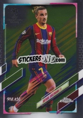Sticker Antoine Griezmann - Chrome X Steve Aoki UEFA Champions League Neon Future 2020-2021 - Topps