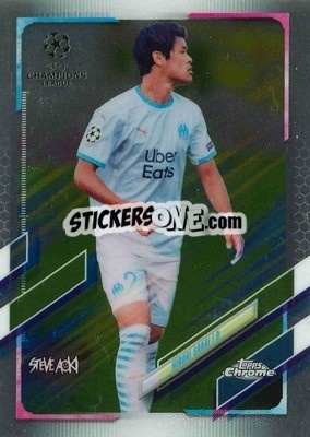 Sticker Hiroki Sakai - Chrome X Steve Aoki UEFA Champions League Neon Future 2020-2021 n. 40 - Topps