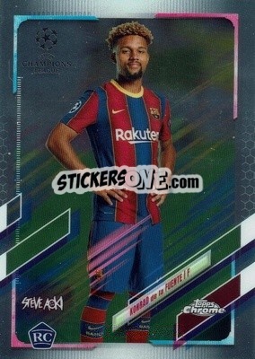 Sticker Konrad de la Fuente - Chrome X Steve Aoki UEFA Champions League Neon Future 2020-2021 - Topps