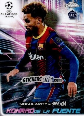 Cromo Konrad de la Fuente - Chrome X Steve Aoki UEFA Champions League Neon Future 2020-2021 - Topps