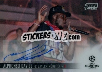 Sticker Alphonso Davies - Stadium Club Chrome UEFA Champions League 2020-2021 n. CA-AD - Topps