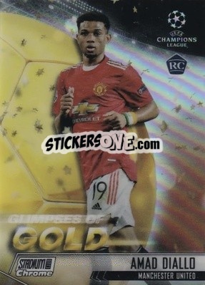 Sticker Amad Diallo - Stadium Club Chrome UEFA Champions League 2020-2021 n. GG-AD - Topps