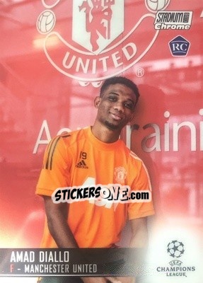 Sticker Amad Diallo - Stadium Club Chrome UEFA Champions League 2020-2021 n. 70 - Topps