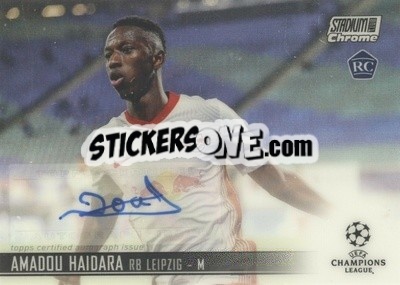 Sticker Amadou Haidara - Stadium Club Chrome UEFA Champions League 2020-2021 n. CA-AH - Topps