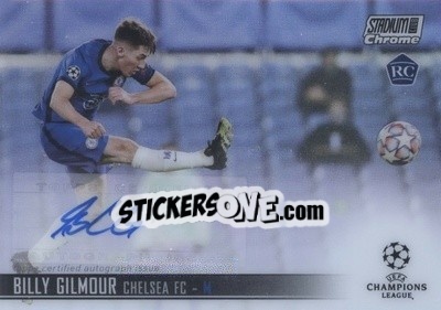 Sticker Billy Gilmour - Stadium Club Chrome UEFA Champions League 2020-2021 n. CA-BG - Topps