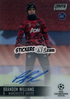 Sticker Brandon Williams - Stadium Club Chrome UEFA Champions League 2020-2021 n. CA-BW - Topps