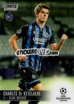 Sticker Charles De Ketelaere - Stadium Club Chrome UEFA Champions League 2020-2021 n. 36 - Topps