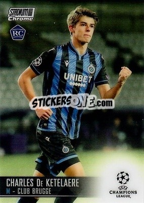 Sticker Charles De Ketelaere - Stadium Club Chrome UEFA Champions League 2020-2021 - Topps