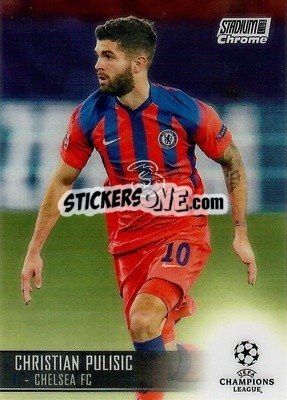 Sticker Christian Pulisic - Stadium Club Chrome UEFA Champions League 2020-2021 n. 50 - Topps