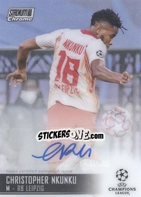 Sticker Christopher Nkunku - Stadium Club Chrome UEFA Champions League 2020-2021 n. CA-CN - Topps
