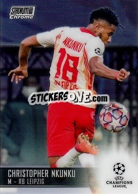 Sticker Christopher Nkunku - Stadium Club Chrome UEFA Champions League 2020-2021 - Topps