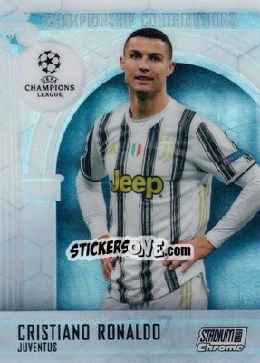 Sticker Cristiano Ronaldo - Stadium Club Chrome UEFA Champions League 2020-2021 n. CC-CR - Topps