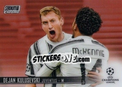 Sticker Dejan Kulusevski - Stadium Club Chrome UEFA Champions League 2020-2021 n. 14 - Topps
