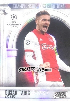 Sticker Dusan Tadic - Stadium Club Chrome UEFA Champions League 2020-2021 n. CC-DT - Topps