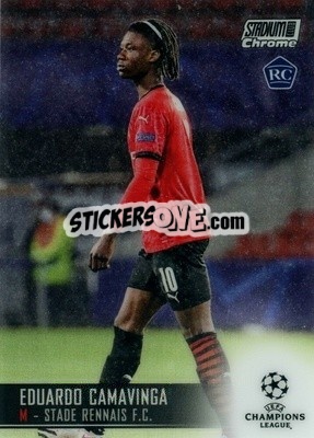 Sticker Eduardo Camavinga - Stadium Club Chrome UEFA Champions League 2020-2021 n. 35 - Topps