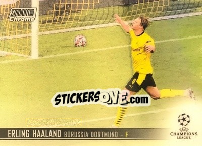 Sticker Erling Haaland - Stadium Club Chrome UEFA Champions League 2020-2021 n. 9 - Topps