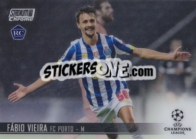 Sticker Fabio Vieira - Stadium Club Chrome UEFA Champions League 2020-2021 n. 21 - Topps