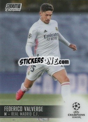 Sticker Federico Valverde - Stadium Club Chrome UEFA Champions League 2020-2021 - Topps