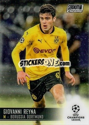 Sticker Giovanni Reyna - Stadium Club Chrome UEFA Champions League 2020-2021 n. 44 - Topps