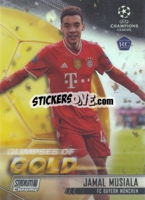 Sticker Jamal Musiala - Stadium Club Chrome UEFA Champions League 2020-2021 n. GG-JM - Topps